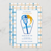 ラクロス パーティー 招待状 (正面/裏面)