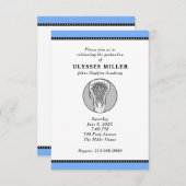 ラクロス パーティー 招待状 (正面/裏面)