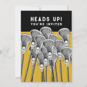 ラクロス パーティー 招待状 (正面)