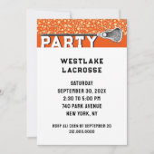 ラクロス パーティー 招待状 (正面)