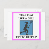 ラクロス ポストカード (正面/裏面)