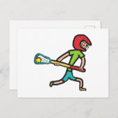 ラクロス ポストカード (正面/裏面)