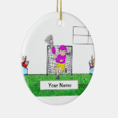 ラクロス – メス セラミックオーナメント (右)