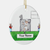 ラクロス – メス セラミックオーナメント (右)