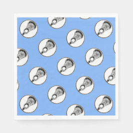 ラクロス ライトブルー パーティー スタンダードランチョンナプキン