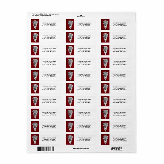 ラクロス ラベル (フルシート)