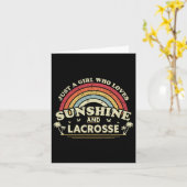 ラクロス。日差しとレースを愛する少女 カード (黄色い花)