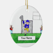 ラクロス – 男性 セラミックオーナメント (右)