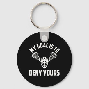 ラクロスGoalie Goalkeeper – 私のゴールはDeny Yo キーホルダー