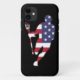 ラクロスIRH米国の旗 iPhone 11 ケース