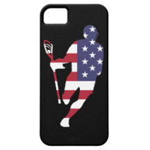 ラクロスIRH米国の旗