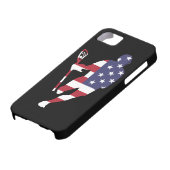 ラクロスIRH米国の旗 Case-Mate iPhoneケース (下部)