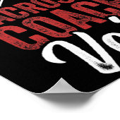 ラクロスLAXアメリカ国旗 ポスター (角)