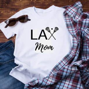 ラクロスLAXママ熱意シャツで叫ぶ Tシャツ