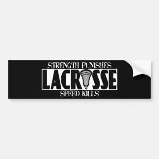 ラクロスStrengthPunishesのバンパーステッカー バンパーステッカー
