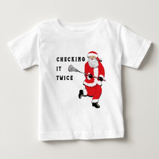 ラクロスTシャツ面白いデザイン ベビーTシャツ (正面)