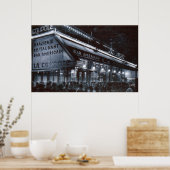 ラクーポールパリスアットナイトヴィンテージ ポスター (キッチン)