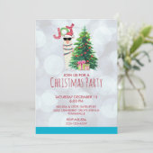 ラクールマ | クリスマスツリーとプレゼントパーティー 招待状 (スタンド正面)