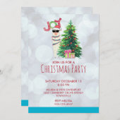 ラクールマ | クリスマスツリーとプレゼントパーティー 招待状 (正面/裏面)