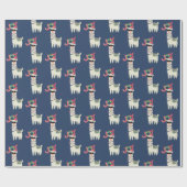 ラクールマinサンタハットとサングラス ラッピングペーパー (フラット)