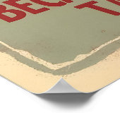 ラクーンおもしろいコーヒーアート ポスター (角)