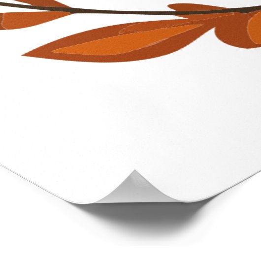 ラクーンお洒落ウッドランド動物フォークまたは部族A ポスター (角)