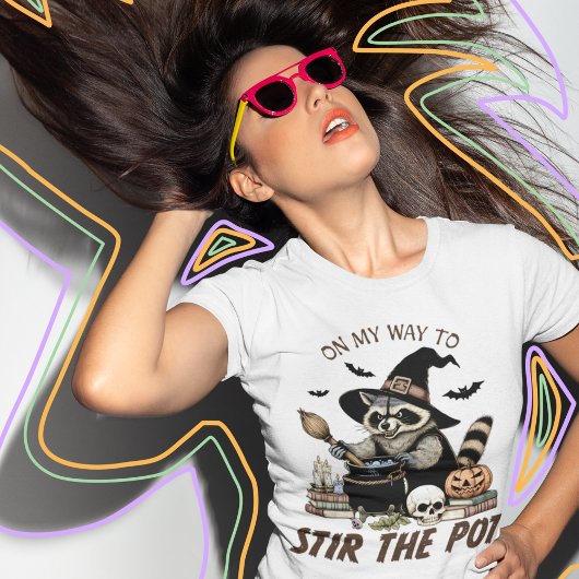 ラクーンかき混ぜポットファラルハロウィーン トライブレンドTシャツ