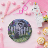 ラクーンとベビー紙プレート ペーパープレート (パーティー)