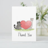 ラクーンとラマ サンキューカード (スタンド正面)