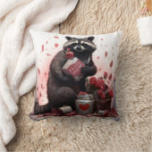 ラクーンのごみ詩バレンタインの日 クッション (ブランケット)