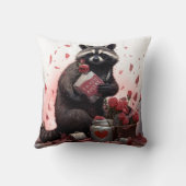 ラクーンのごみ詩バレンタインの日 クッション (裏面)