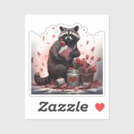 ラクーンのごみ詩バレンタインの日 シール