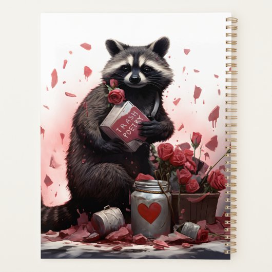 ラクーンのごみ詩バレンタインの日 プランナー手帳 (裏面)