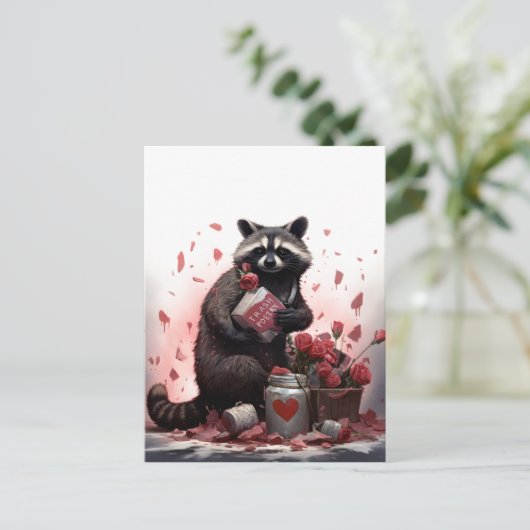 ラクーンのごみ詩バレンタインの日 ポストカード (スタンド正面)