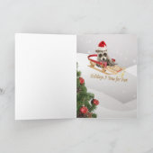 ラクーンのクリスマスはおもしろい シーズンカード (内部)