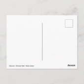 ラクーンのクローズアップ ポストカード (裏面)