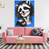 ラクーンのトリックスター「ベルカ・テヤニ」 キャンバスプリント (インサイチュ (リビング))