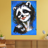 ラクーンのトリックスター「ベルカ・テヤニ」 キャンバスプリント (インサイチュ (リビング))