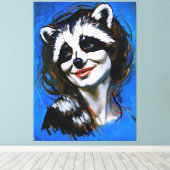 ラクーンのトリックスター「ベルカ・テヤニ」 キャンバスプリント (インサイチュ (ウッドフロア))