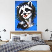 ラクーンのトリックスター「ベルカ・テヤニ」 キャンバスプリント (インサイチュ (寝室))