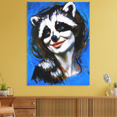 ラクーンのトリックスター「ベルカ・テヤニ」 キャンバスプリント (インサイチュ (リビング))