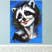 ラクーンのトリックスター「ベルカ・テヤニ」 キャンバスプリント (インサイチュ (ウッドフロア))