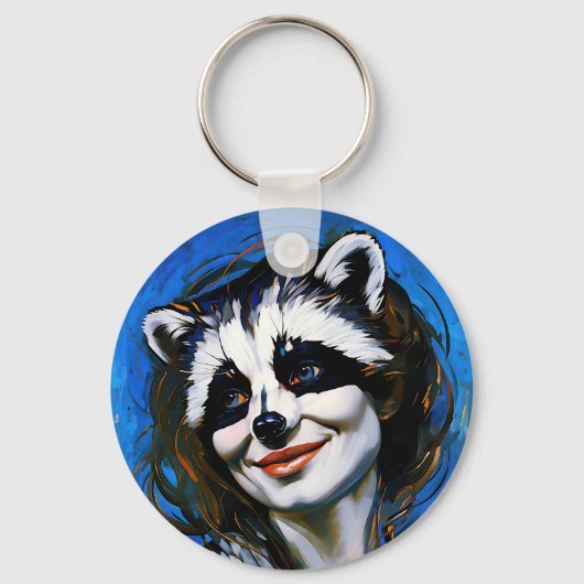 ラクーンのトリックスター「ベルカ・テヤニ」 キーホルダー (正面)