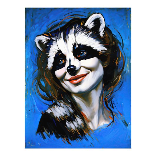 ラクーンのトリックスター「ベルカ・テヤニ」 フォトプリント            (正面)