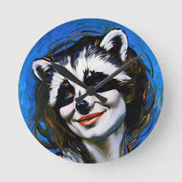 ラクーンのトリックスター「ベルカ・テヤニ」 ラウンド壁時計