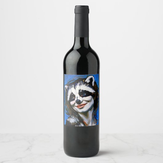 ラクーンのトリックスター「ベルカ・テヤニ」 ワインラベル (正面)