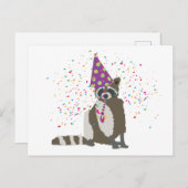 ラクーンのパートナー化 – 動物のパーティー ポストカード (正面/裏面)