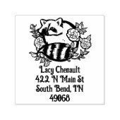 ラクーンの住所 セルフインキングスタンプ (デザイン)