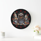 ラクーンはゴミが好きだ ラージ壁時計 (ホーム)