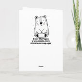 ラクーンをテーマにしたハッピーバースデー パーソナライズされた カード (裏面)